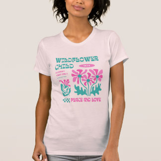 Groovy Wildflower Retro Vibes T-shirt