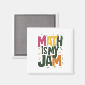 Groovy Wiskunde is mijn jam eerste dag terug naar Magneet (Voorkant / Achterkant)