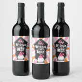 Groovy Witches Brew Wijn Etiket (Flessen)