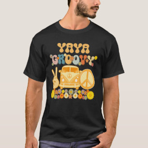 Groovy Yaya Retro Matching Family Baby shower Moth T-shirt