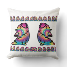 Groovy Yoga Bulldog: Grappige Tie Dye Kleuren