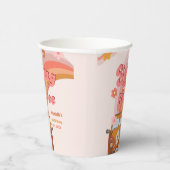 Groovy Young Wild en Three Pink Peach Van Daisy Papieren Bekers (Rechts)