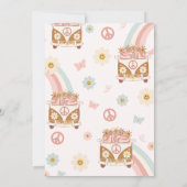 Groovy Young Wild & Three Rainbow 3rd Birthday Kaart (Achterkant)