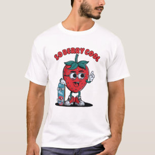 Groovy Zo Berry Cool Fruit Liefhebber Aardbei T-shirt
