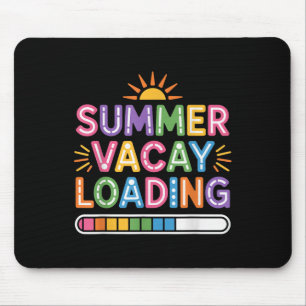Groovy Zomer Vakantie Lading Teacher Week Laatste Muismat