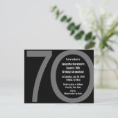 Gros 7-0 Invitations de fête d'anniversaire (Debout devant)