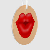 Gros baiser aux lèvres rouges (devant)