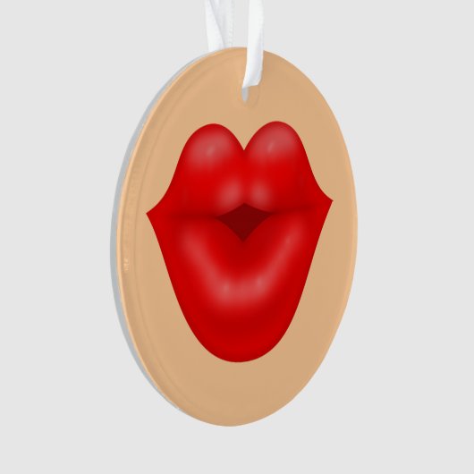 Gros baiser aux lèvres rouges (devant)