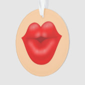 Gros baiser aux lèvres rouges (devant)