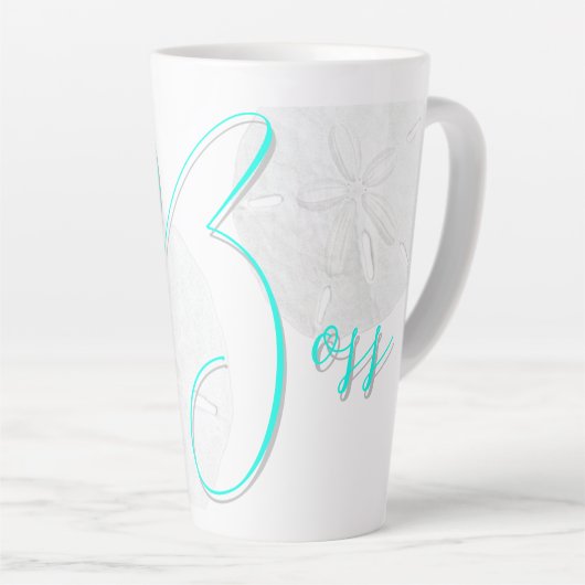 Gros Boss Texte Dollars Latte Mug (Angle droit)