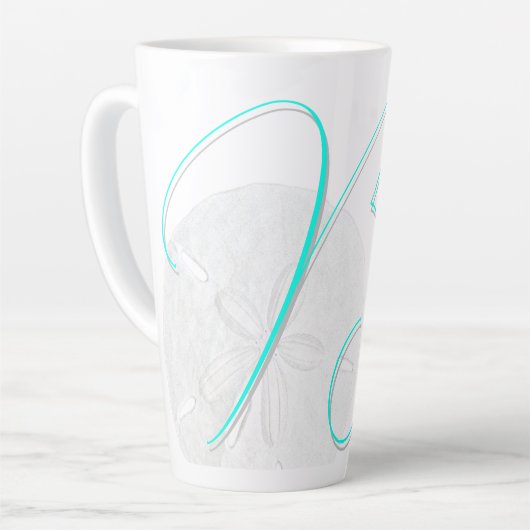 Gros Boss Texte Dollars Latte Mug (Angle gauche)