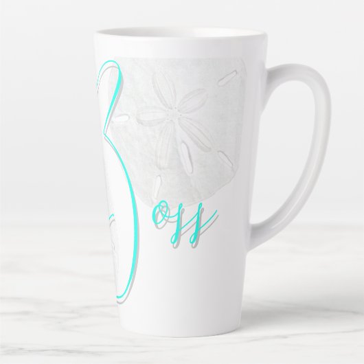 Gros Boss Texte Dollars Latte Mug (Droite)