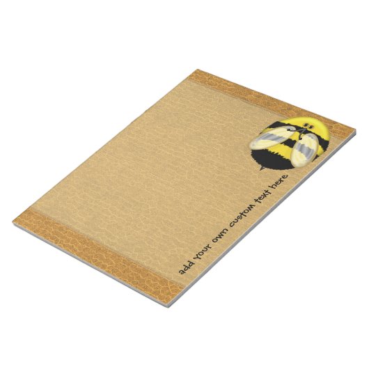 Gros Bumble Bee Grand Bloc-notes personnalisé (Incliné)