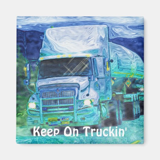 Gros Camion Conducteurs Truckin' Magnet (Devant)