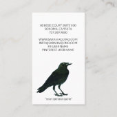 Gros Carte de visite Black Crow (Dos)