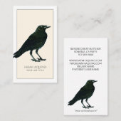 Gros Carte de visite Black Crow (Devant / Derrière)