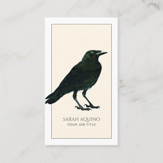 Gros Carte de visite Black Crow (Devant)