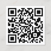 Gros Carte de visite de Carré de code QR géant (Devant)