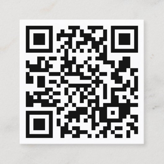Gros Carte de visite de Carré de code QR géant (Devant)