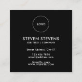 Gros Carte de visite de Carré de code QR géant (Dos)