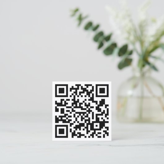 Gros Carte de visite de Carré de code QR géant (Debout devant)