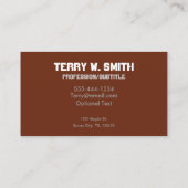 Gros Cartes de visite de football (Dos)