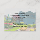 Gros Cartes de visite de service de paysage audaci (Dos)