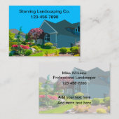 Gros Cartes de visite de service de paysage audaci (Devant / Derrière)
