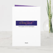 Gros Chat Et Petite Birdie Drôle Carte Anniversair (Dos)