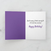 Gros Chat Et Petite Birdie Drôle Carte Anniversair (Intérieur)