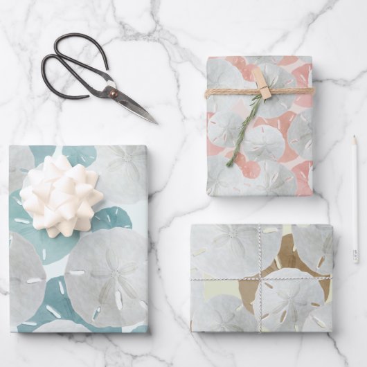 Gros Dollars De Sable Motif Papier Enveloppant Pla (Recto)