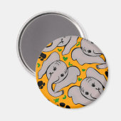 gros éléphants, aimant à 3 pouces (Recto/Verso)