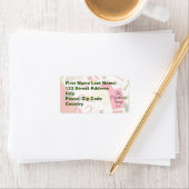 Gros Étiquettes de adresse de Noël Swap (En situation)