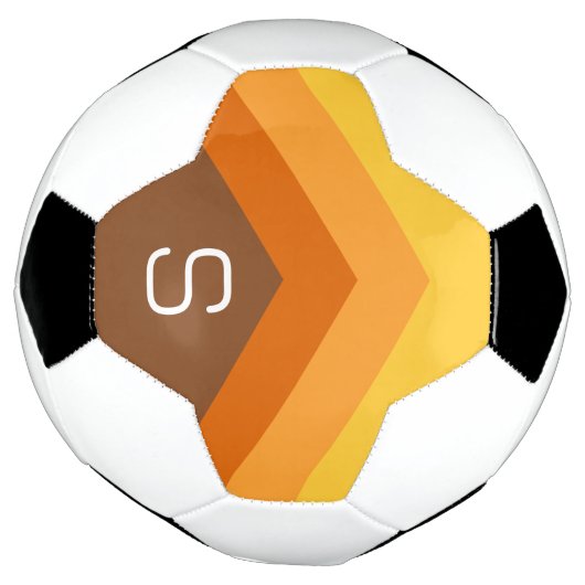 Gros fléchettes colorées Chevron avec Monogramme (Tourné)