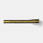 Gros-grain 2 Yard Texte Personnalisé Noir Ruban Grillé Or (Devant)