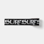 Gros-grain bobine de ruban noir surf (Devant)