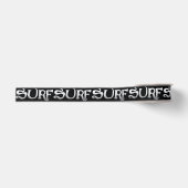 Gros-grain bobine de ruban noir surf (Devant)