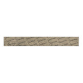 Gros-grain Bois rustique Groomsman Grosgrain Ruban (Devant)