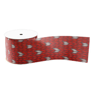 Gros-grain CŒUR TISSÉ Ruban Grosgrain de 7,62 cm de large