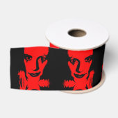 Gros-grain Dame Ruban Visage Rouge (Bobine)