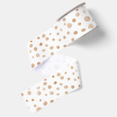 Gros-grain Dots d'aquarelle Confetti de rouille Ruban (Dos)