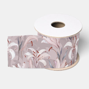Gros-grain Élégant Ruban Lily - Accent Cadeau Floral & Décor