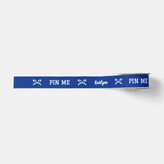 Gros-grain Épingle personnalisée Ruban Pin Me joli nœud perso