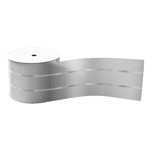 Gros-grain Fête de mariage ruban argenté (Bobine)