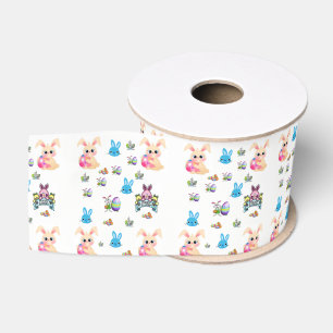 Gros-grain lapin de pâques en ruban décoratif