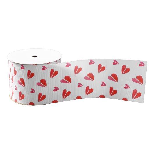Gros-grain MINI CŒURS Ruban Grosgrain Largeur 3" (Bobine)