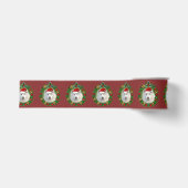 Gros-grain Noel Chien Samoyé 2" Ruban Grosgrain (Devant)