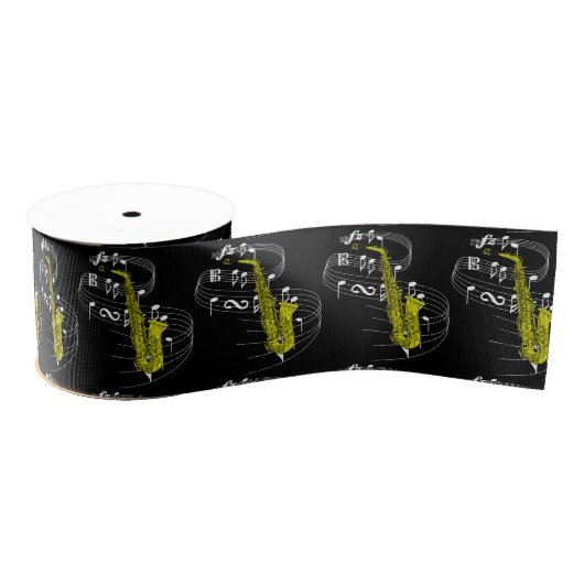 Gros-grain Obscurité de ruban de saxophone (Bobine)