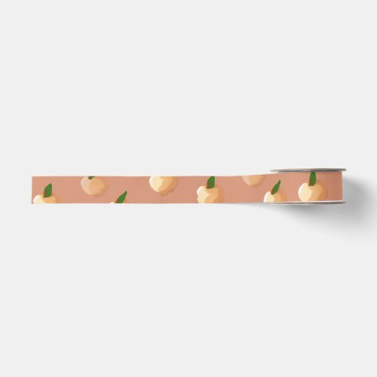 Gros-grain Peinture Peaches Ruban (Devant)