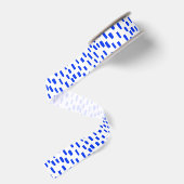 Gros-grain Points de caissage blancs et bleus Ruban Grosgrain (Dos)